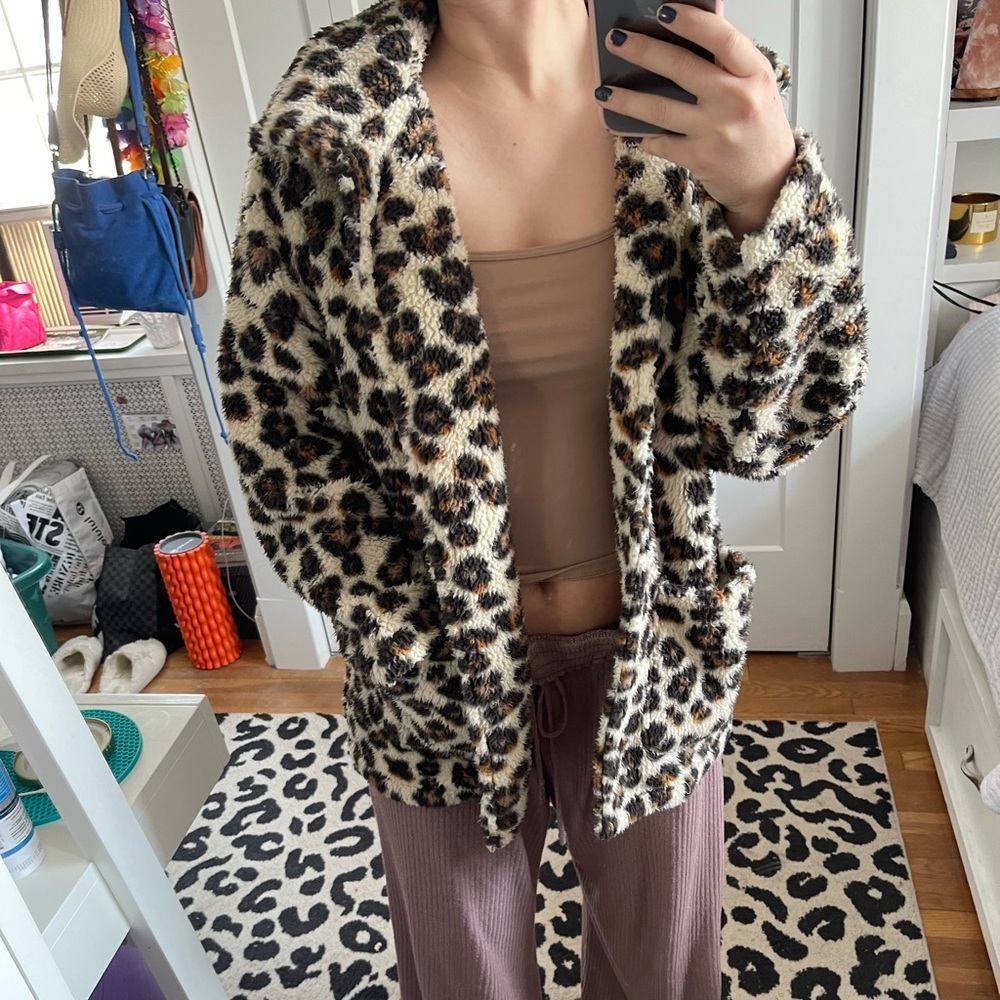 Z Supply Fluffy Cheetah Jacket